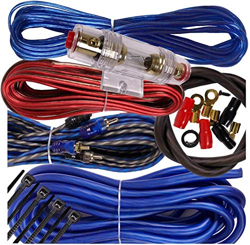Audiobank 3.5 Farad Capacitor Car Audio 3500 Watts Power 12V Car Digital Power 3 Digit Display and Complete 1500 Watts 8 Gauge Car Amplifier Installation Wiring Kit Blue Audiobank 3.5 Farad Capacitor Car Audio 3500 Watts Power 12V Car Digital Power 3 Digit Display and Complete 1500 Watts 8 Gauge Car Amplifier Installation Wiring Kit Blue